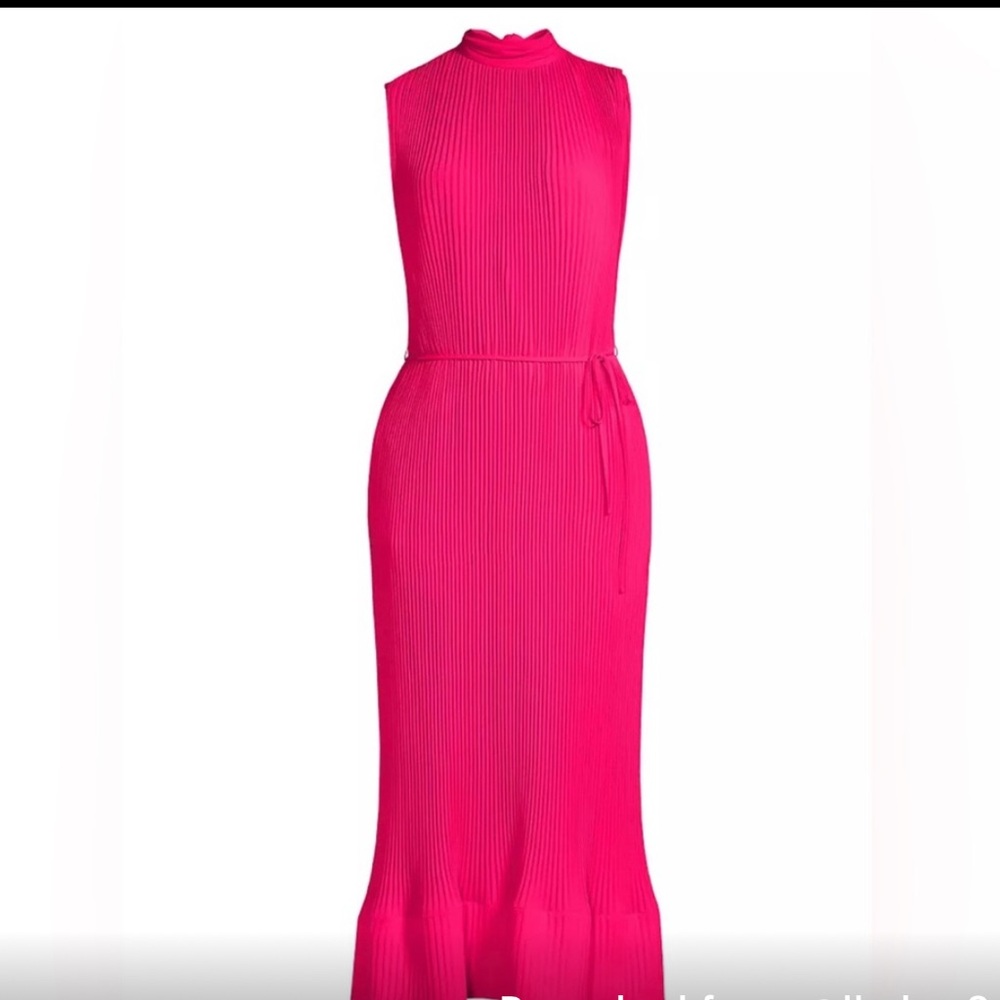 Milly Melina Pleated Midi Dress